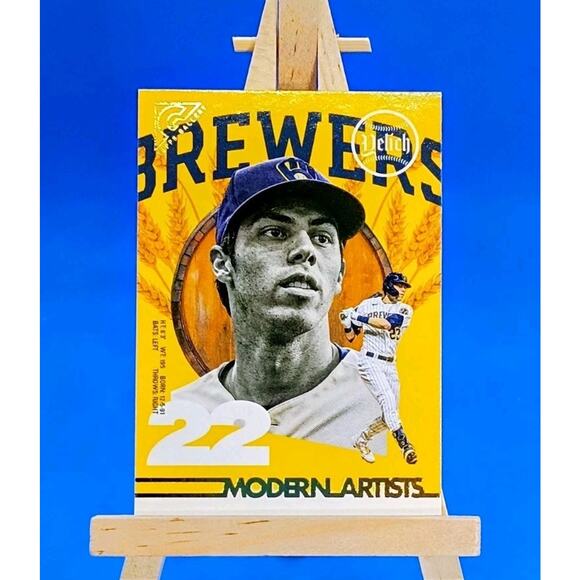 2022 Topps Gallery - Modern Artists Christian Yelich #MA-18 - Picture 1 of 2